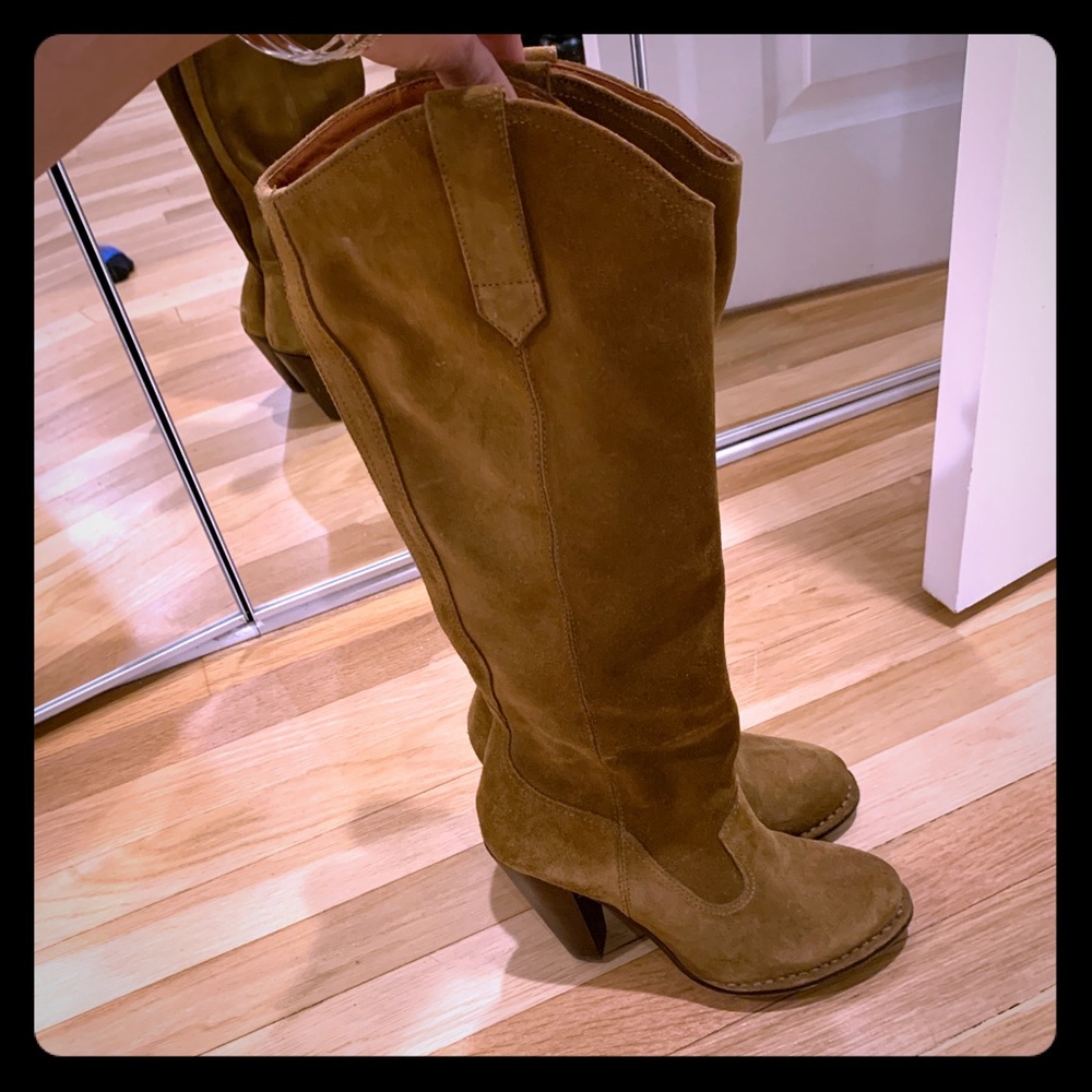 Frye Madeline Tall Boots in Khaki